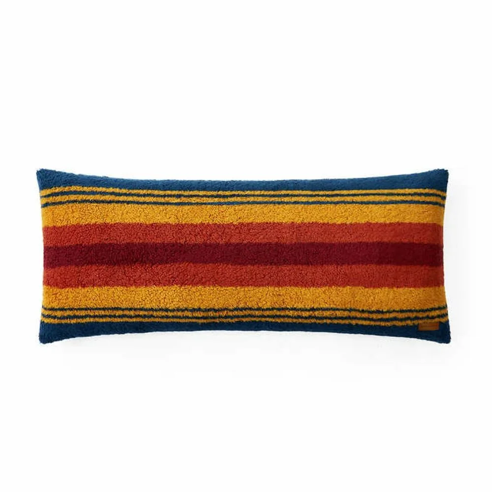 Pendleton Oversized Sherpa Bolster Pillow White Sands Grand Canyon
